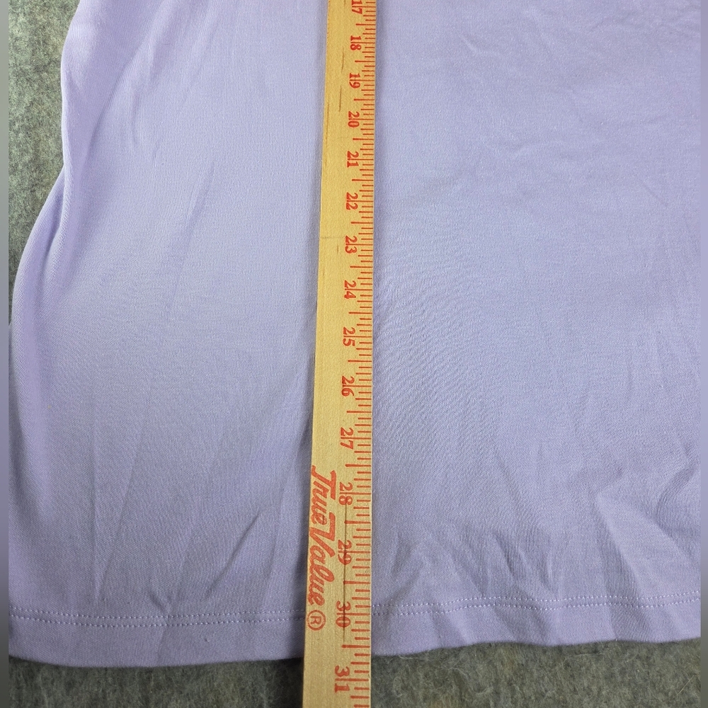 Quacker Factory Sz 3Xl Lavender T-Shirt with Floral & Butterfly Embroidery - Picture 5 of 6